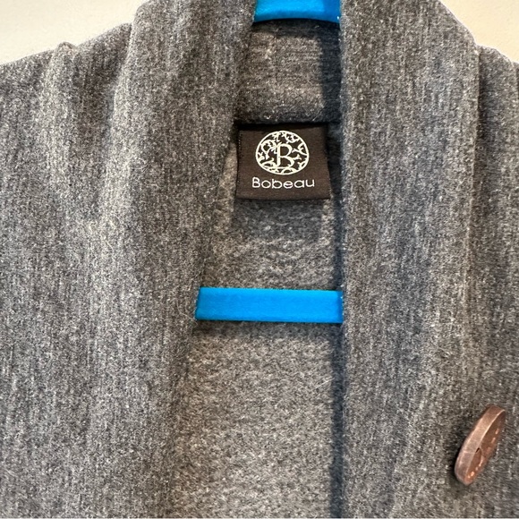 BOBEAU Women’s Gray Waterfall Cardigan Size S - Picture 3 of 7